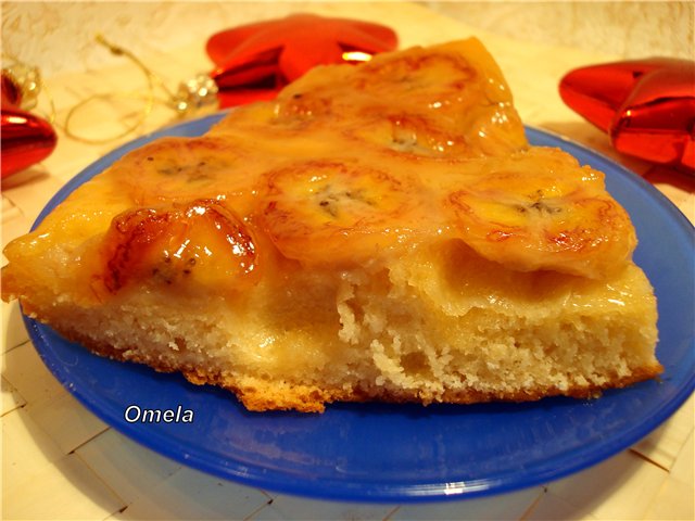 Torta alla banana e caramello