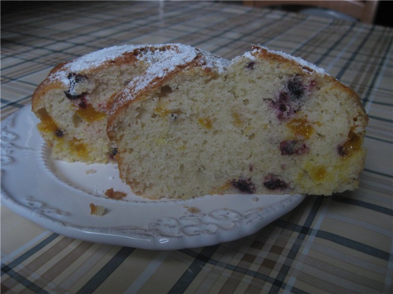 Pie with black currant Lazy 