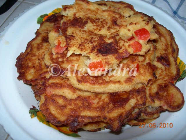 Tortitas de frijoles con champiñones