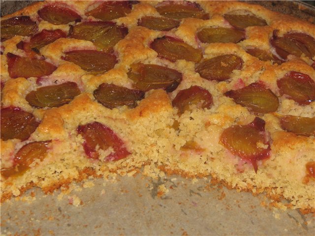 Pastel de frutas de avena