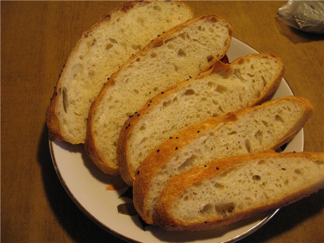 Italiaans brood (Ann Thibeault) in de oven