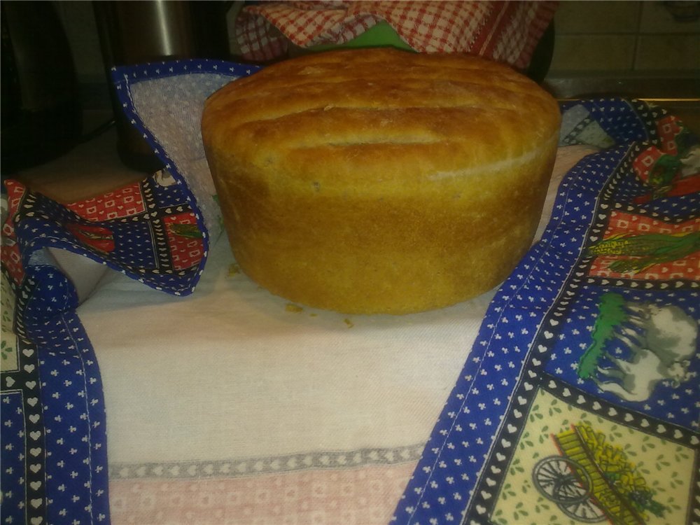 Pan de masa madre en el horno