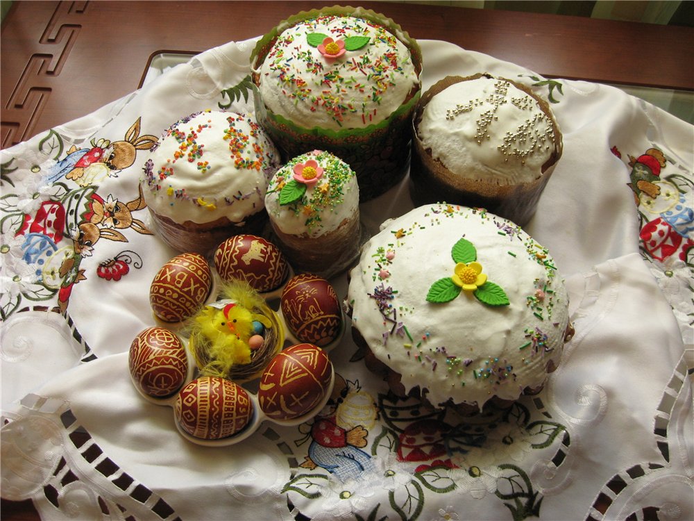 Kulich กับ Myasoedovskaya ในเตาอบ (เจ้านายชั้นสูง)