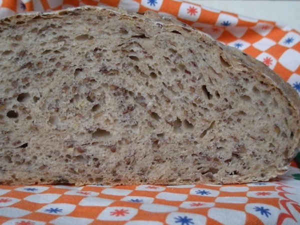 Wheat with flaxseed (in the oven)