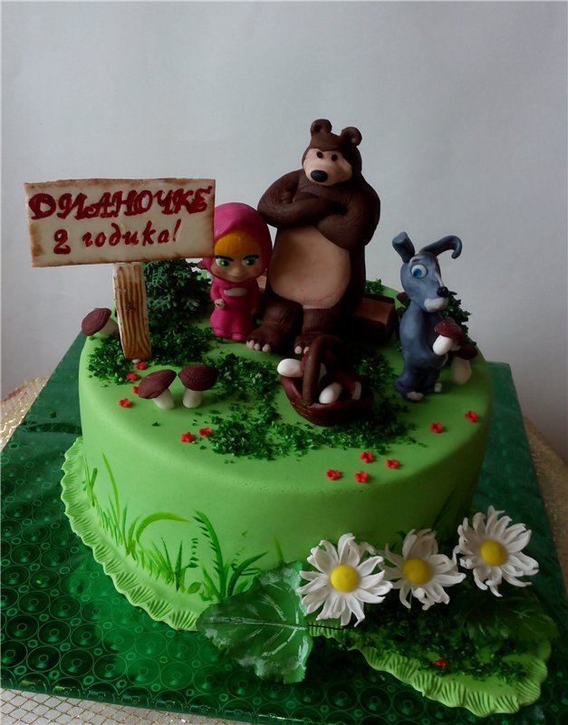 Torte basate sul cartone animato Masha e Orso