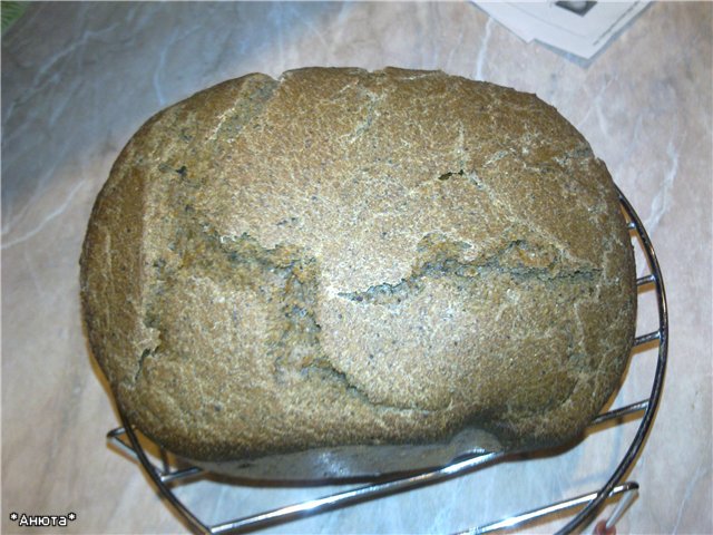 Pane di frumento e segale 50x50 con lievito di birra (macchina per il pane)