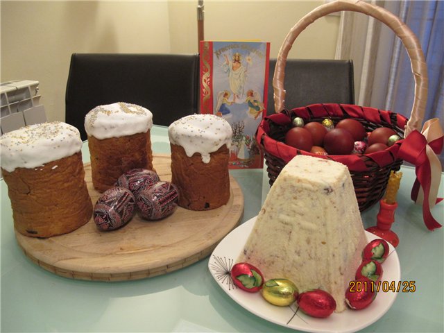 Kulich con Myasoedovskaya en el horno (clase magistral)