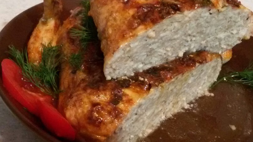 Pollo ripieno di frittelle