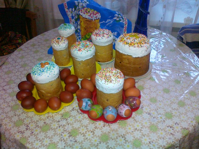 Kulich con Myasoedovskaya en el horno (clase magistral)