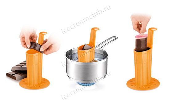 Ice cream molds and spoons