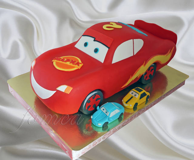 Cakes based on the cartoon Cars