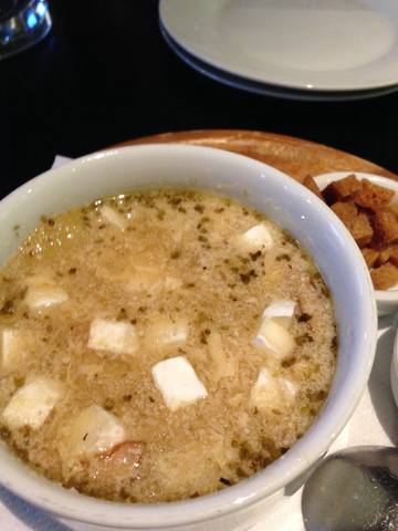 Czech garlic garlic soup.