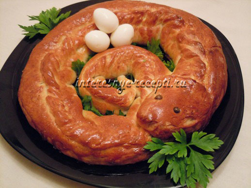 Snail cheese pie