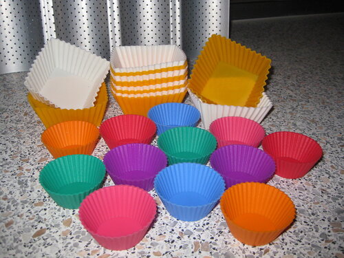 Articoli in silicone (stampi, tappeti, nappe, guanti, ecc.)