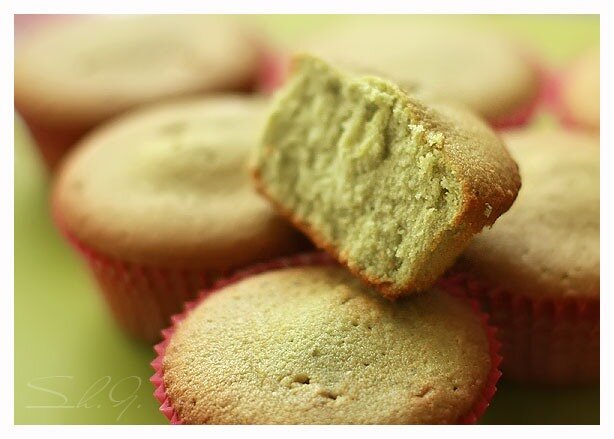 Krémes cupcakes matcha teával