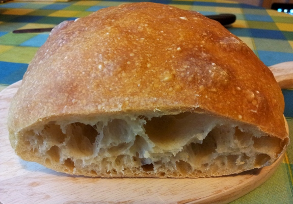 Pane artigianale senza impastare