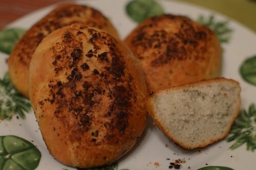 Pan de ajo estilo japonés