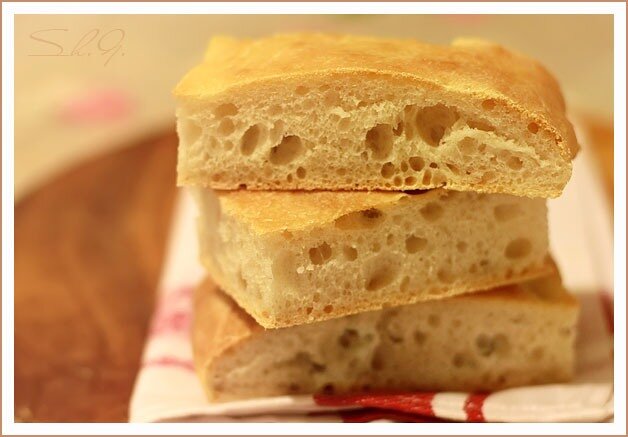 Focaccia amb massa fermentada