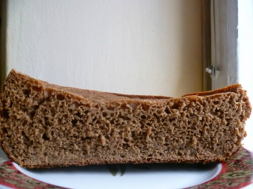 Pane integrale, pane di segale con pasta e malto alla crema