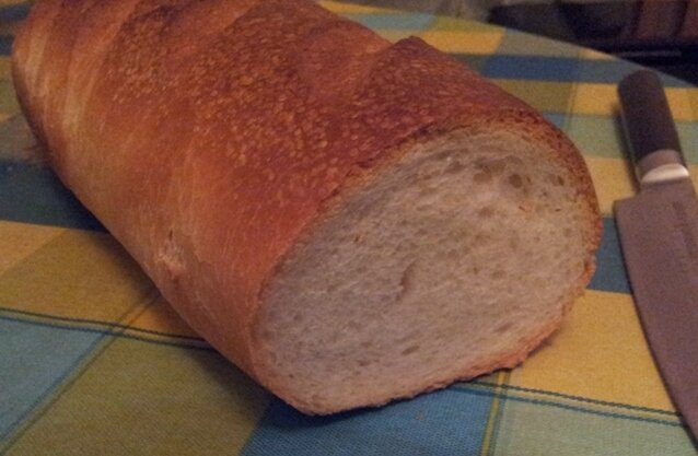 Pane di grano fermentato a freddo