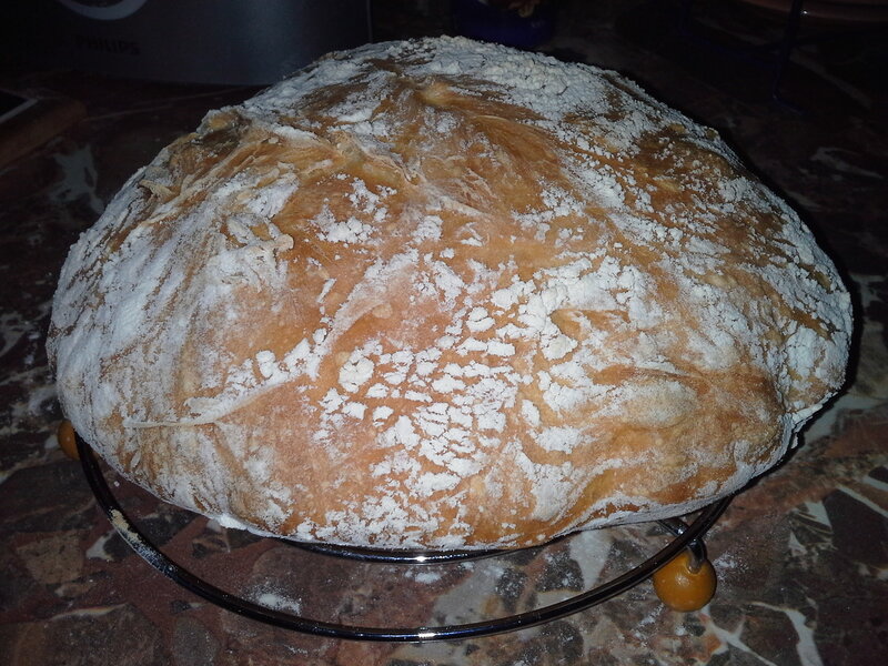 Pane artigianale senza impastare con lievito madre