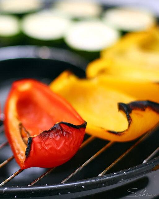 Shashlik de gambes amb bolets (paella a la graella meravellosa)