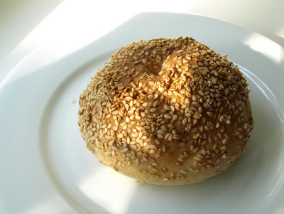 Bagel with sesame seeds