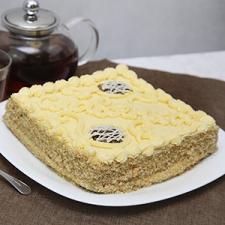 Slavyanka-kake med halva (ikke GOST, men fra disse tider)