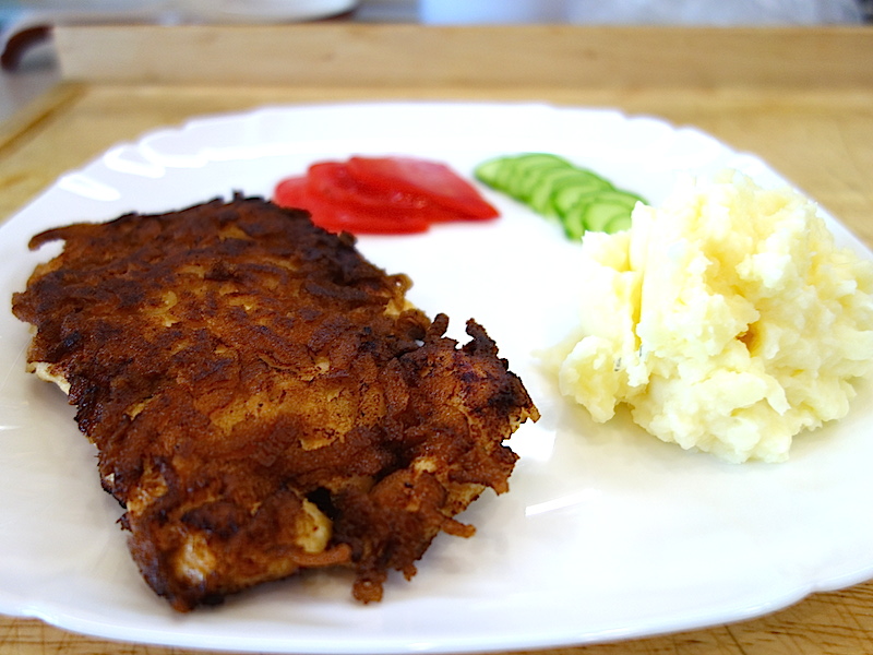 Schnitzel de pollastre (classe magistral)