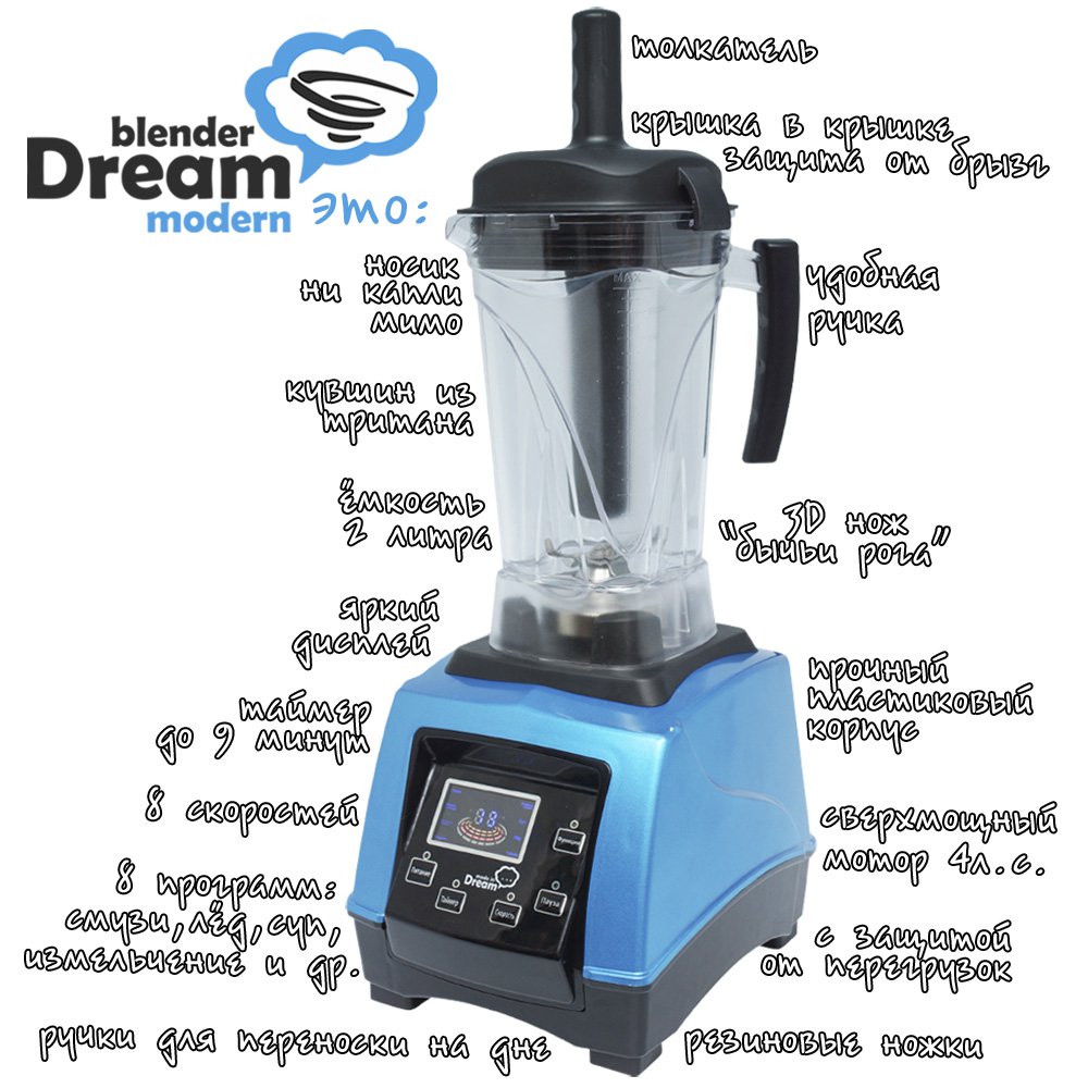 Professionele blenders RawMID DREAM, King MIX, Vitamix