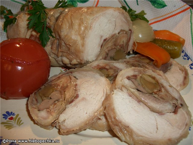 Stuffed chicken roll