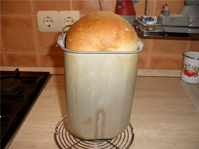 Brood bakken in een broodbakmachine