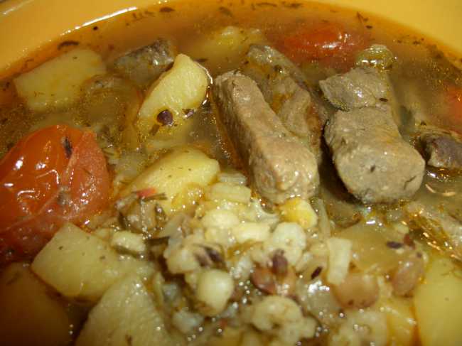 Sopa de fetge amb barreja de cereals (cucut 1054)