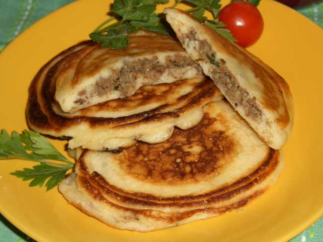 Buñuelos con carne al horno