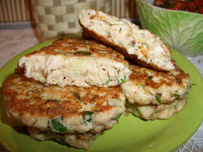 Frittelle di pollo e tacchino