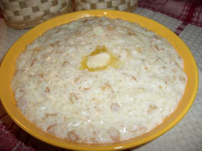 Porridge di latte "Riso con fiocchi di cereali"