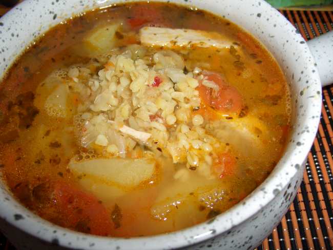 Zuppa di lenticchie e bulgur