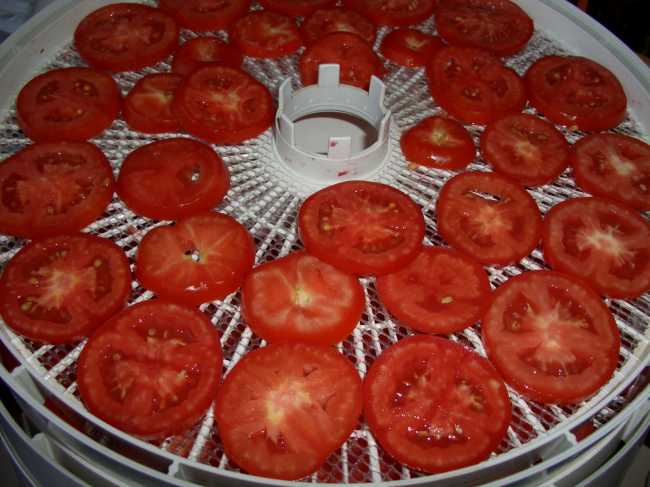 Tomates secos (chips de tomate)