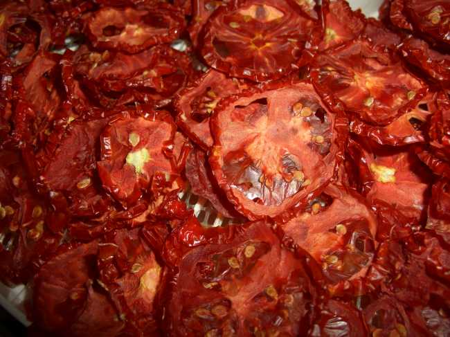 Tomates secos (chips de tomate)