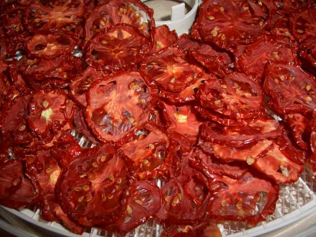 Tomates secos (chips de tomate)