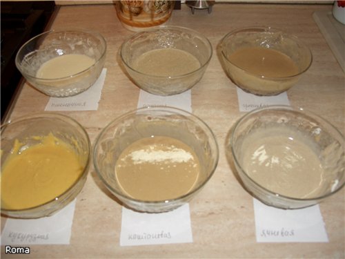 Absorption of liquid by various types of flour, cereals, flakes