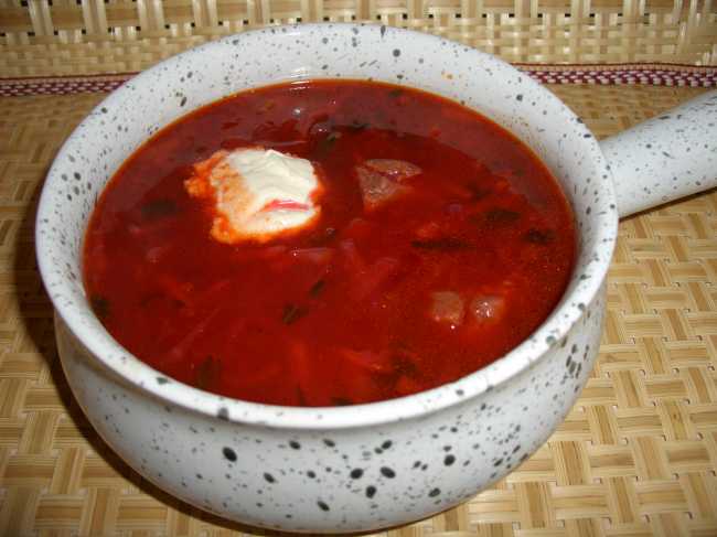 Rød borscht ifølge Lazerson + Borsch dressing til fryseren (klar til fremtidig brug!)