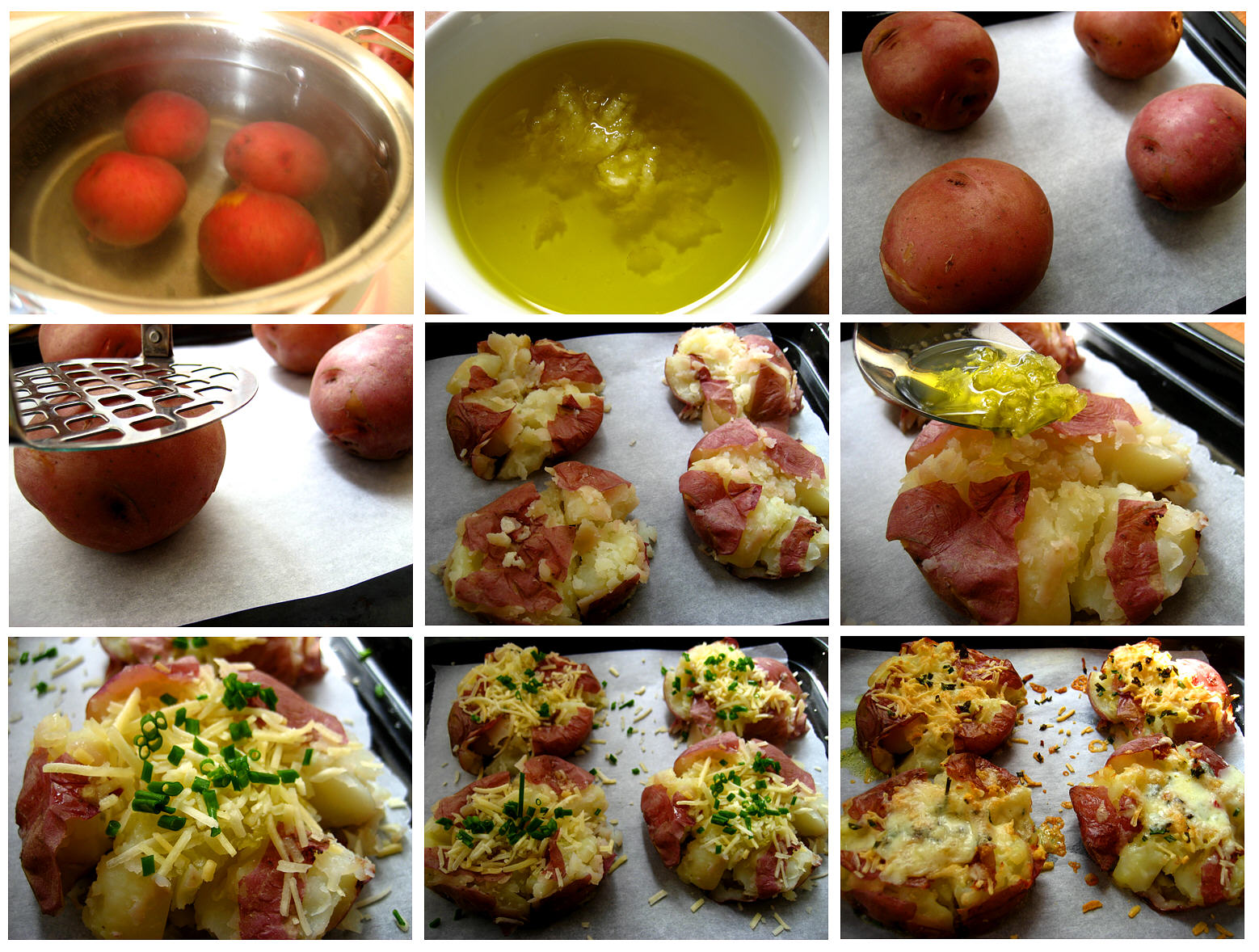 Crushed potatoes