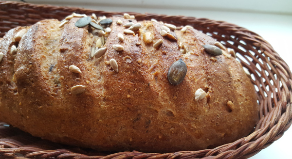 Pane integrale con crusca