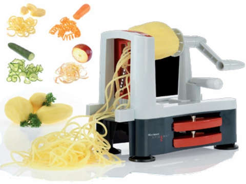 Spiral chopper (slicer, spiralizer) for cutting vegetables and fruits