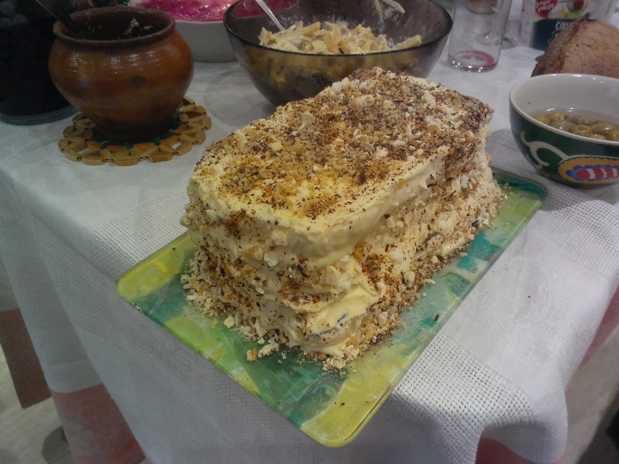 Habcsók torta mogyoróval