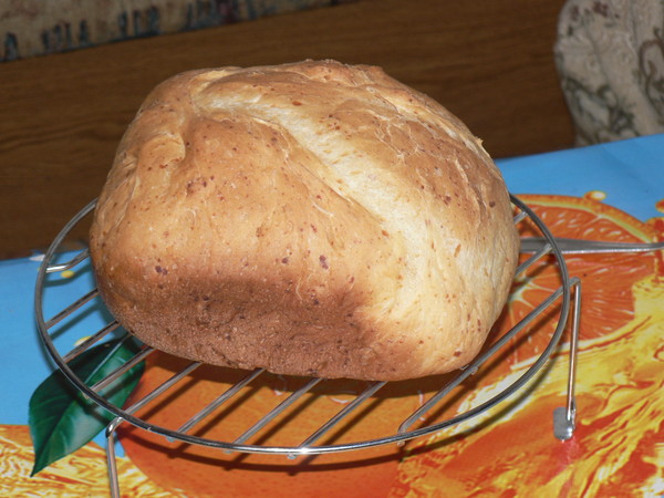 Bork. Pane al formaggio in una macchina per il pane