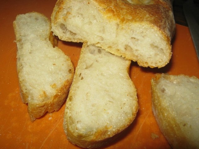 Italian bread (Ann Thibeault) in the oven