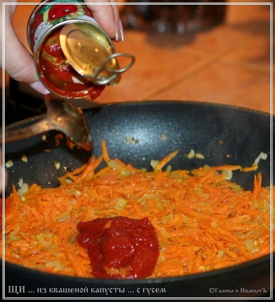 Sopa de col agria de chucrut con ganso