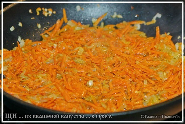 Sopa de col agria de chucrut con ganso